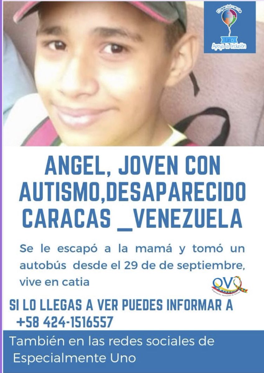 Ángel, continúa desaparecido. 

Ayúdenos a divulgar.