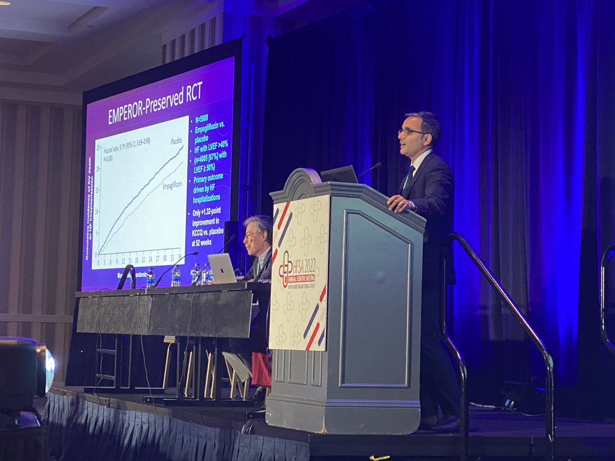 Standing room only at the “Controversies in HFpEF” #HFSA22 @HFSA session. Fantastic debates by #BarryBorlaug, #LynneStevenson, @LindenfeldJoann, @kofi_larry, @JavedButler1 and @HFpEF. @mkonstam, I think you were right: Best session of the meeting!