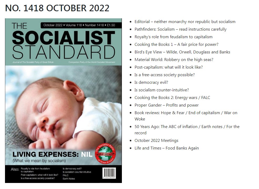 “Post-capitalism: What will it look like?” worldsocialism.org/spgb/socialist… “Is a free-access society possible?” worldsocialism.org/spgb/socialist… Two of the articles from this month’s Socialist Standard. See more here worldsocialism.org/spgb/socialist… PDF version here worldsocialism.org/spgb/wp-conten…