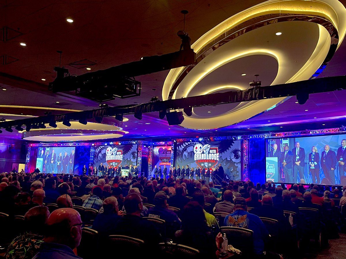 IAM_Union's tweet photo. The 40th IAM Grand Lodge Convention has officially started!
 
#IAMStandingStrong https://t.co/KS6uhpUWJV