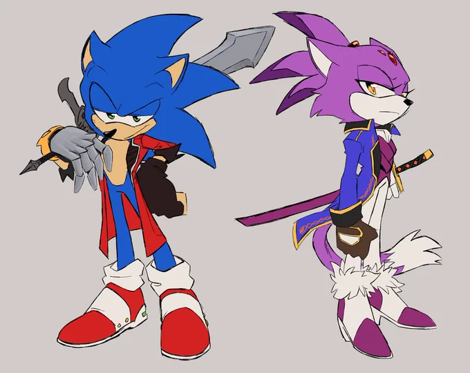 Been in a sonic fanart mood, lately. Also, had some ideas about sonic crossed with dmc 