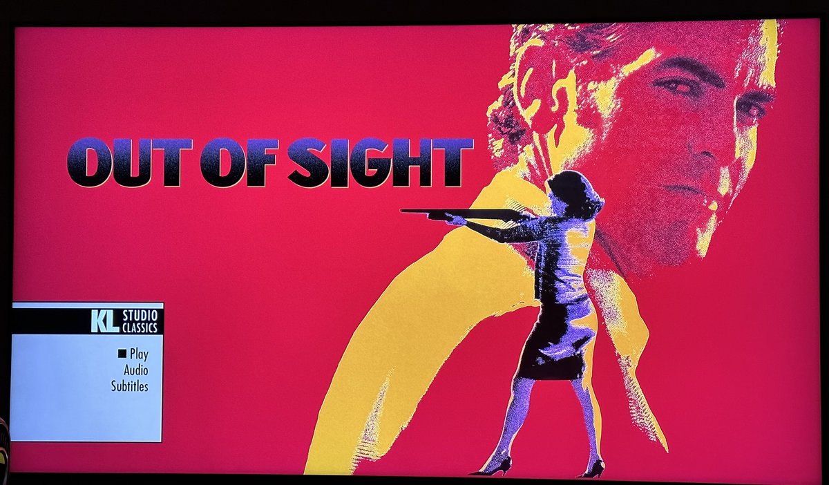 SeanTwoNames's tweet photo. Now Watching (for the first time!): OUT OF SIGHT @Allison2Names https://t.co/iQ4EuJe6Yq