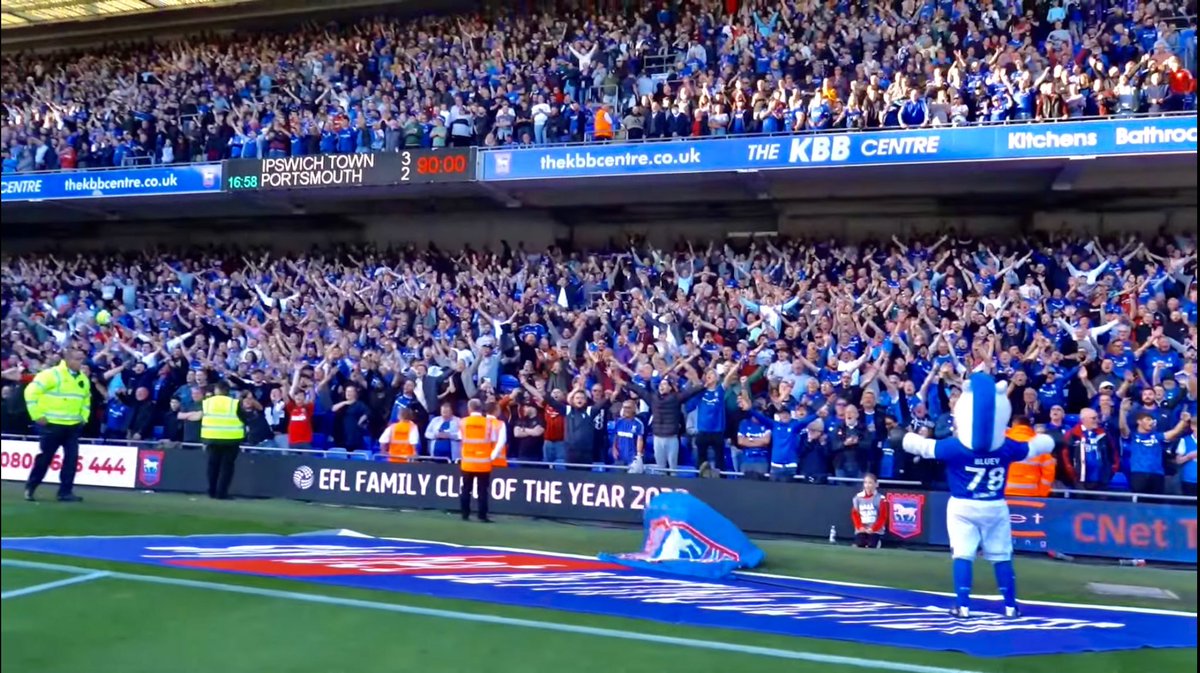 Ipswich fans. Unbelievable 💙 #itfc