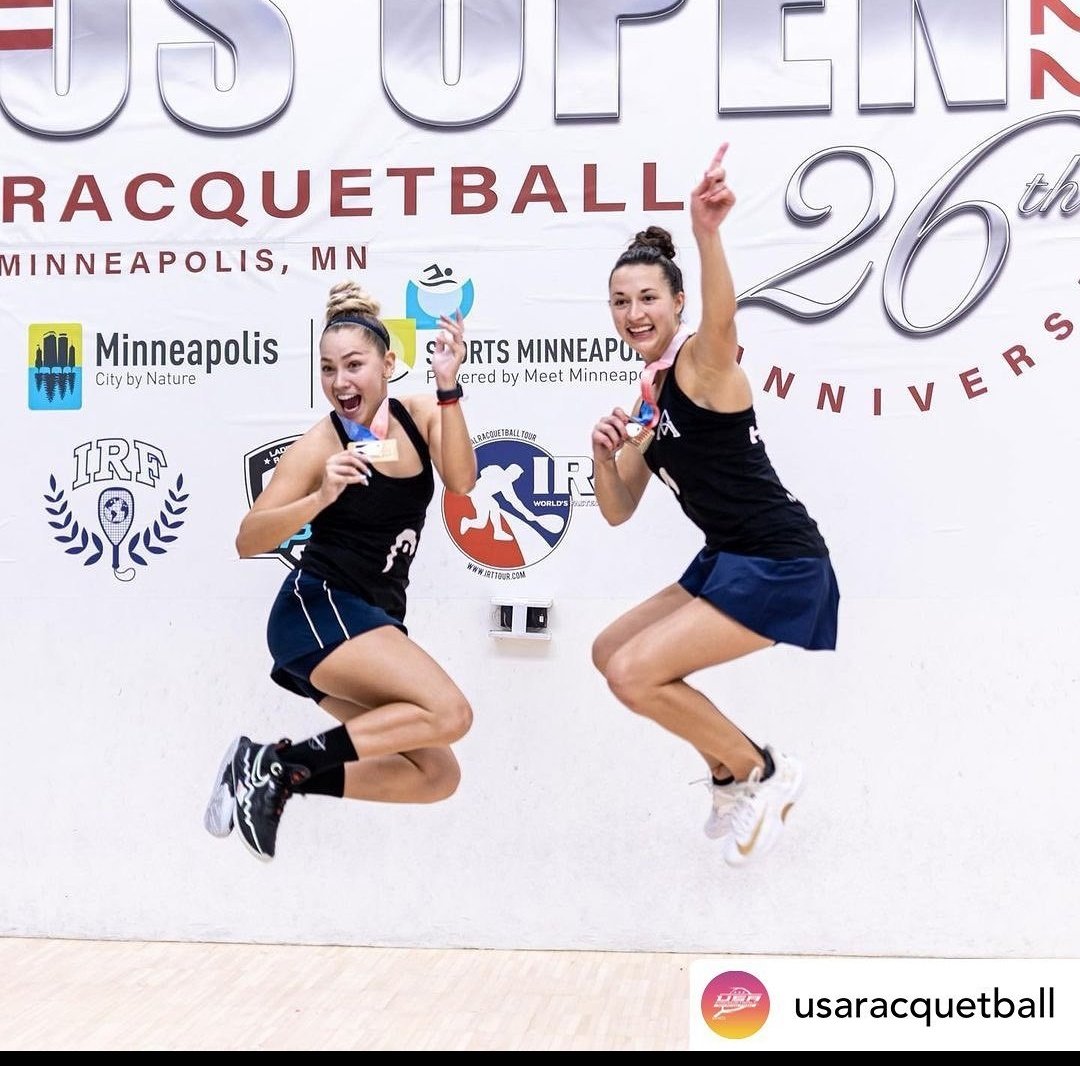 #Racquetball 🥍🇦🇷
NATALIA MENDEZ CAMPEONA DEL US OPEN.

La argentina se quedó con el titulo de dobles junto con la norteamericana 🇺🇲Erika Manilla liego de haner derrotado al duo integrado por las mexicanas Paola Longoria y Samantha Salas