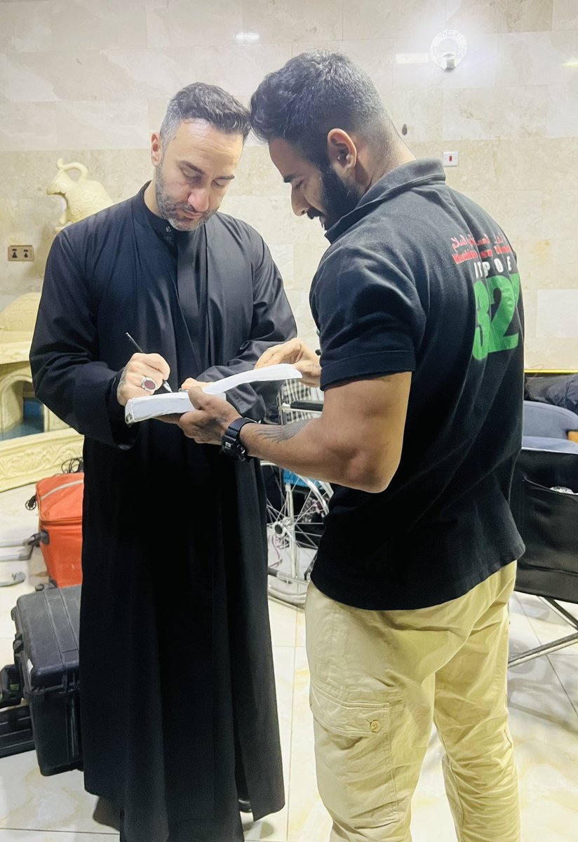 supermuj's tweet photo. With The man himself …#arbaeen2022  #SAN https://t.co/8sKVS2PTTy