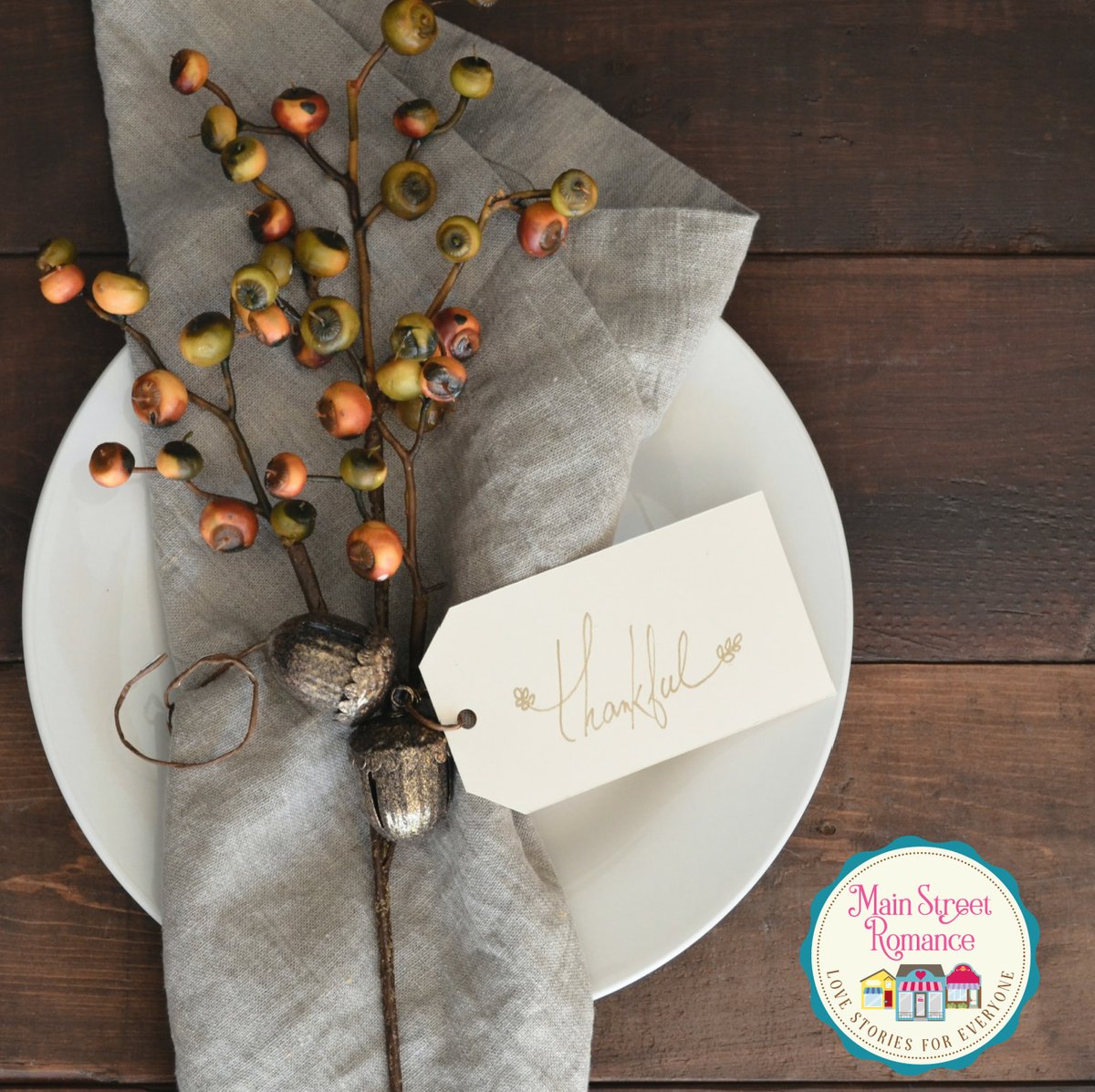 “Gratitude can transform common days into thanksgivings, turn routine jobs into joy, and change ordinary opportunities into blessings.” —William Arthur Ward
Share one thing you're grateful for.
#mainstreetromance