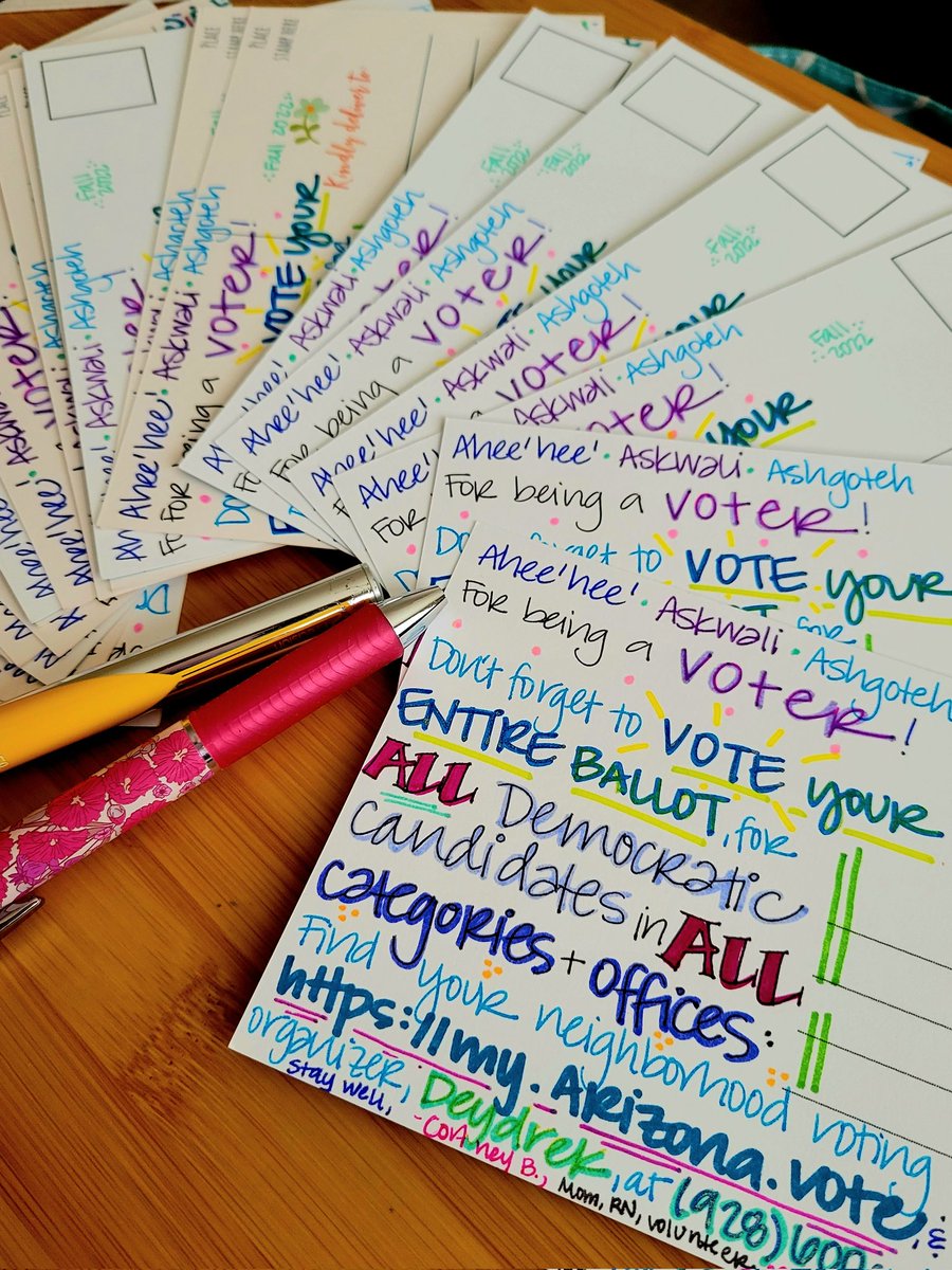GlutenFreeGyrl's tweet photo. More #ActivismForIntroverts with this latest round for @neazNativeDems! Please MARK NOV. 8 ON YOUR CALENDARS! 📥
#PostcardsToVoters #BeAVoter @Postcards2Win @NARAL #StopTheBans @ActivateVote
#ActivateAmerica @LetsMobilizeUS #MobilizeUS
#DemCast @DemCastUSA
#MailTheVoteUS https://t.co/DULVUAAtzV