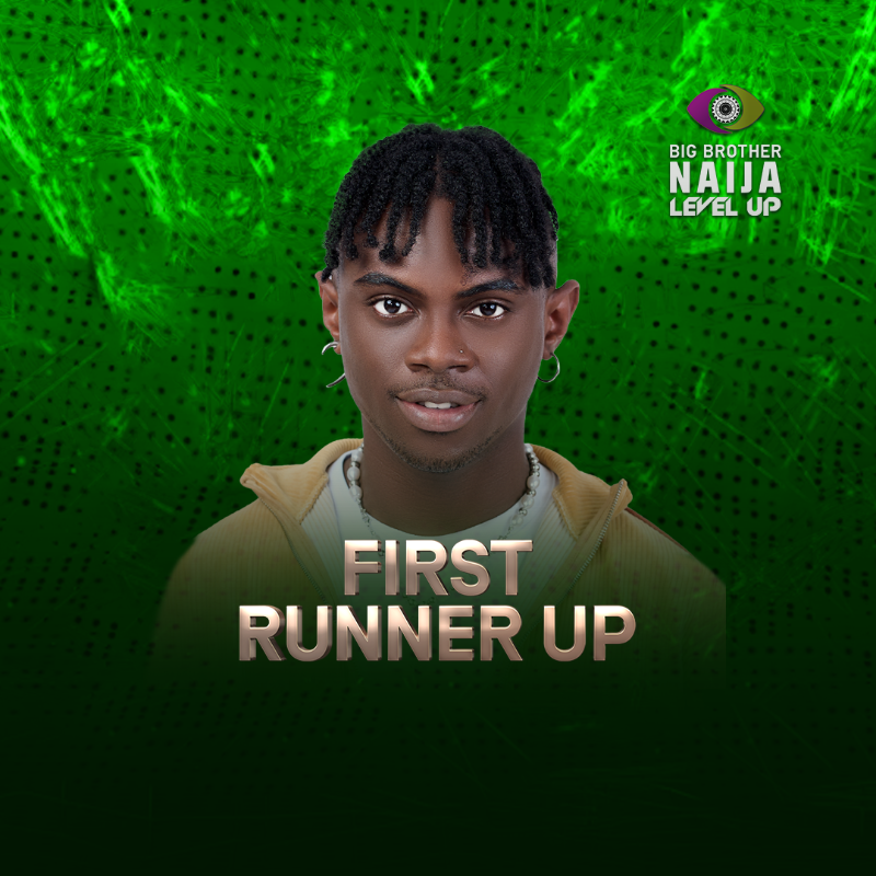 BBNaija's tweet photo. Bryann is the first runner-up of the #BBNaija Level Up Season. Click to watch his journey.