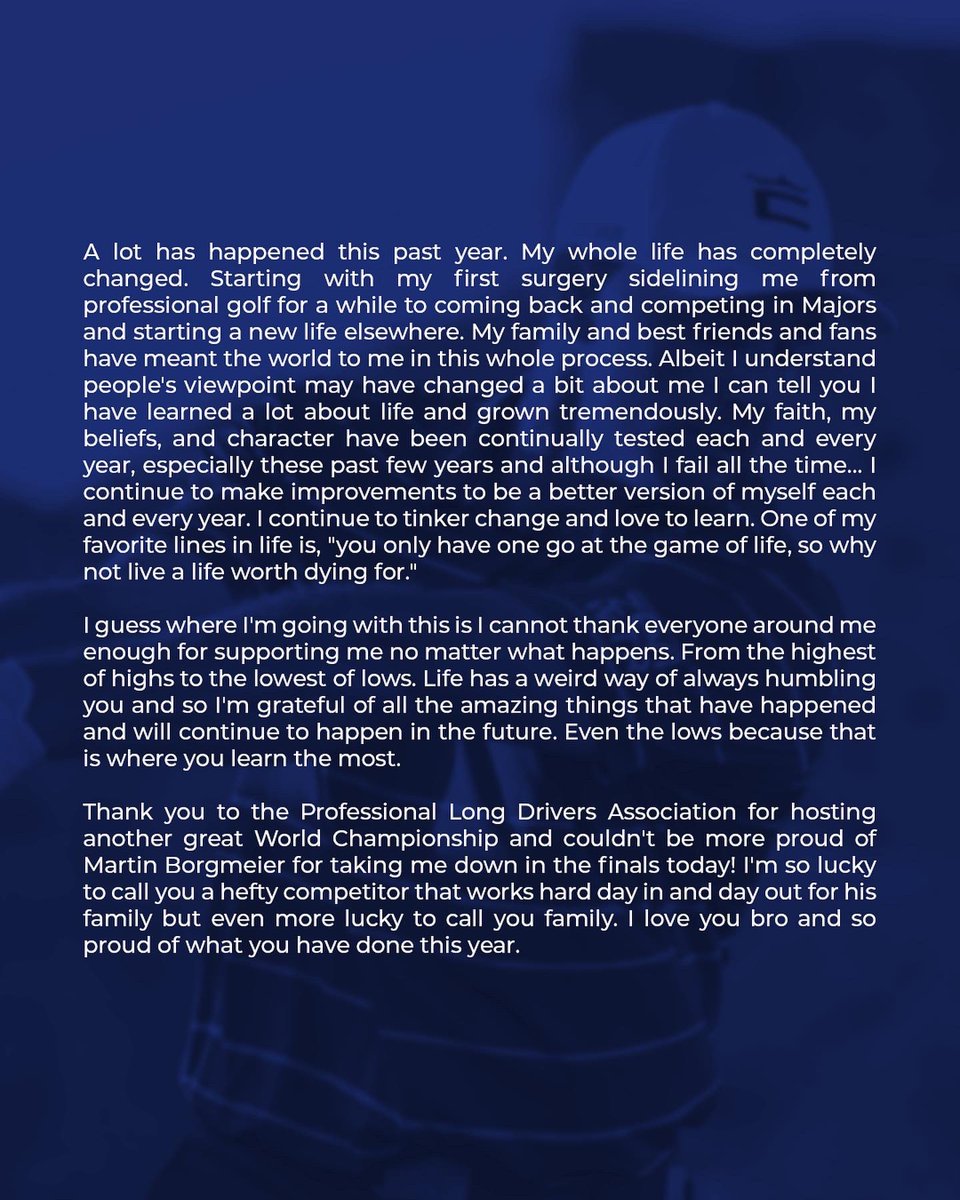 Bryson DeChambeau tweet media