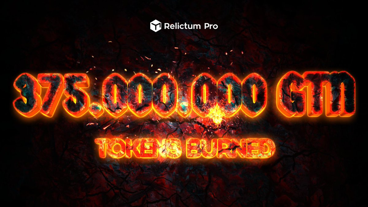 RelictumGlobal's tweet photo. Dear Relictum Ecosystem Community!

🔥 On Saturday, October 1st, 375,000,000 GTN tokens have been burnt!

The total GTN emission has decreased by 3.75%.

✅️ Hash of the burning transaction:
https://t.co/fKx4QuNOPl…

Next burn January 1, 2023

#Relictum_Blockchain #gtn #gtnburn https://t.co/SaDLE2Vkey