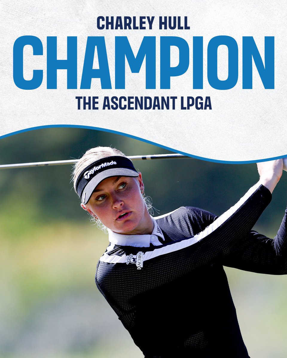 GolfChannel's tweet photo. Charley Hull wins the @AscendantLPGA for her second career @LPGA victory. https://t.co/8zlLdyqwhy