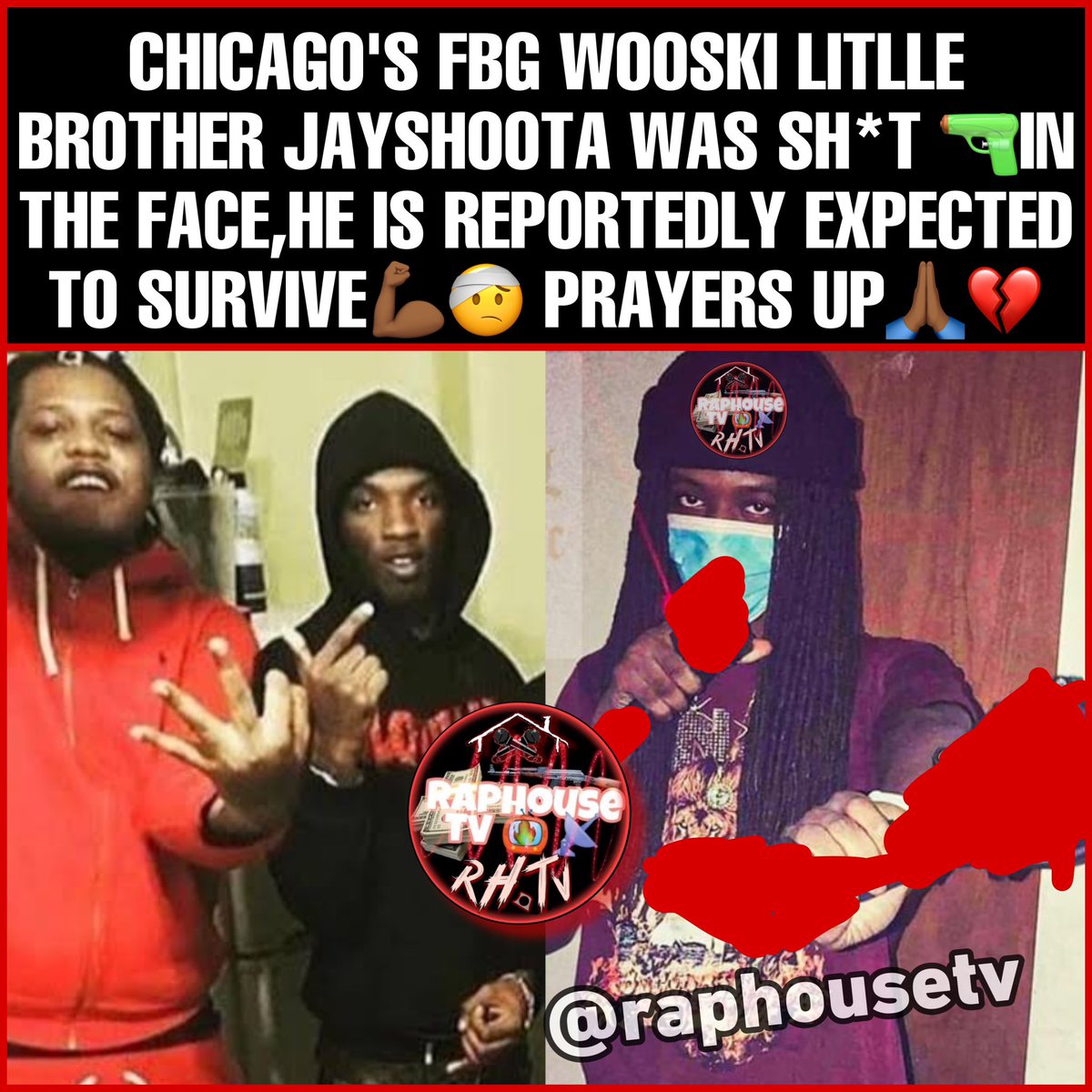 Wooski Got Shot Now He Taking Medicine Raphousetv (RHTV) on Twitter: "FBG Wooski Little Brother Jayshoota Was