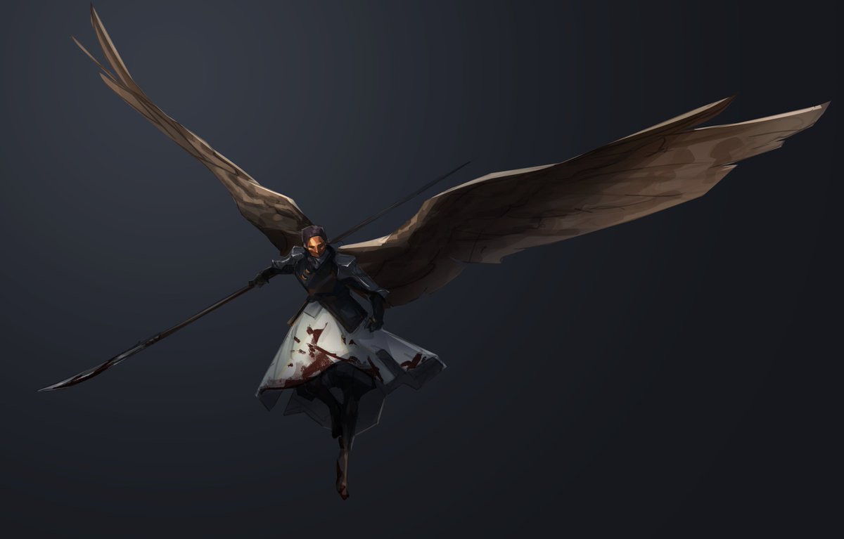 psrj_'s tweet photo. The black hound and her shrike https://t.co/1B57gAXN9o