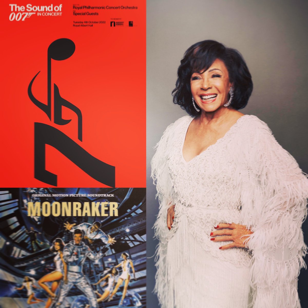 I’m sure <a href="/DavidGArnold/">DavidGArnold</a> has the playlist for #thesoundof007inconcert all set, but if requests are being taken… 
It would be out of this world if <a href="/DameShirley/">DameShirleyBassey</a> did the disco version of Moonraker!

#jamesbond #royalalberthall