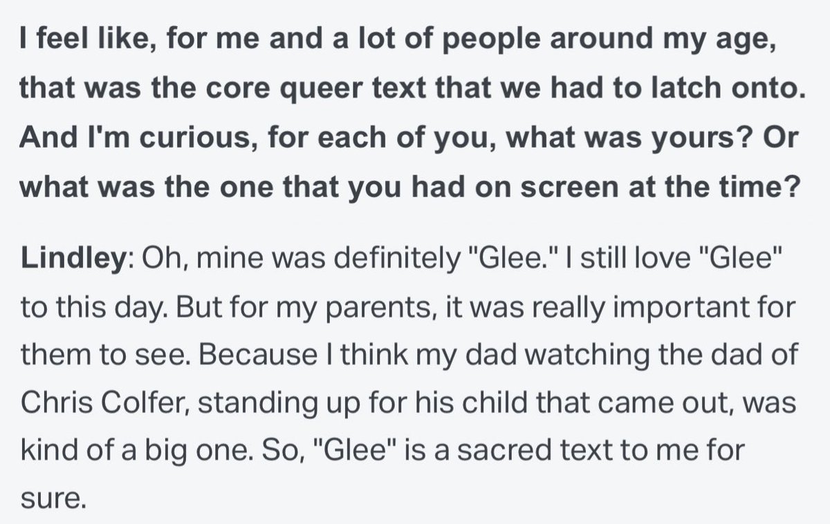 kgleeb's tweet photo. @chriscolfer @brosthemovie The cast was talking about you in this interview I just read about the movie, idk if you saw! It sounds really amazing, I’m seeing it this week :) Congrats once again @dotmariejones ! https://t.co/ERzcGwfygP