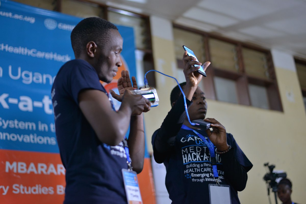 MbararaUST's tweet photo. And the Winners of the 8th Annual CamTech MedTech Hack-a-thon 2022 is team Team "Sukali Care".
#HealthCareHack2022 https://t.co/YcKK1q2uMD