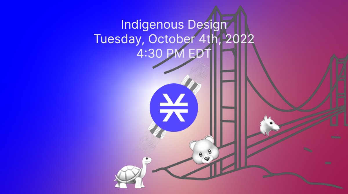 StacksAdvoxDAO's tweet photo. Join us on Tuesday @ 4:30 PM EDT for a call in the Stacks Discord Server about the Indigenous Design!
#stacks #stx #advox https://t.co/rlMnikPdLa