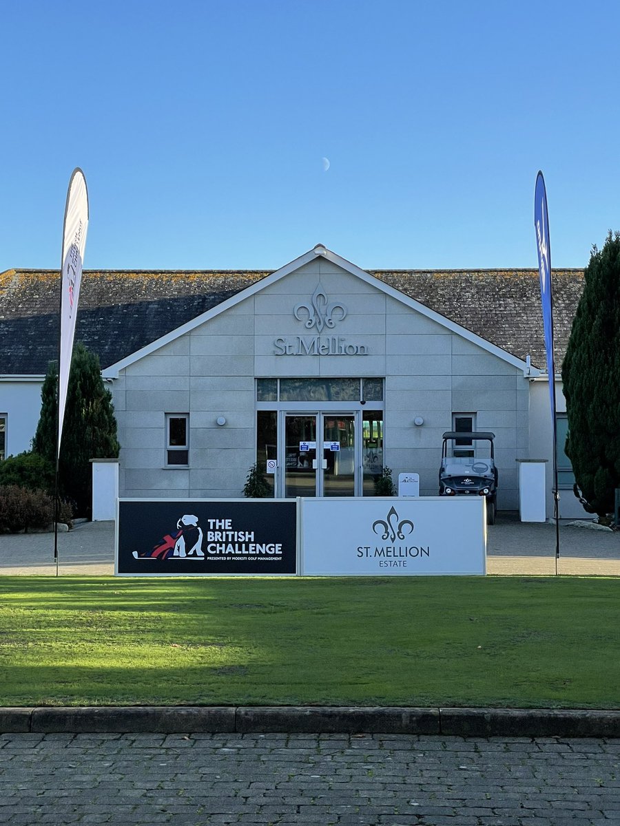 Mikebushmg's tweet photo. So it begins… a busy and exciting week ahead hosting The British Challenge.  @StMellion @Challenge_Tour @modestgolf https://t.co/nFoVN9vIVs