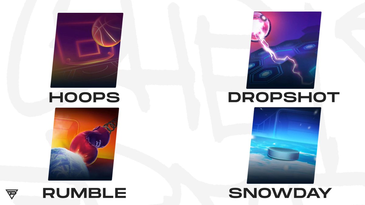 The_Pulse_Clan's tweet photo. Pick 2, delete 2 forever - Which of these Rocket League Extra modes made the cut? https://t.co/WiIMlwtWM8