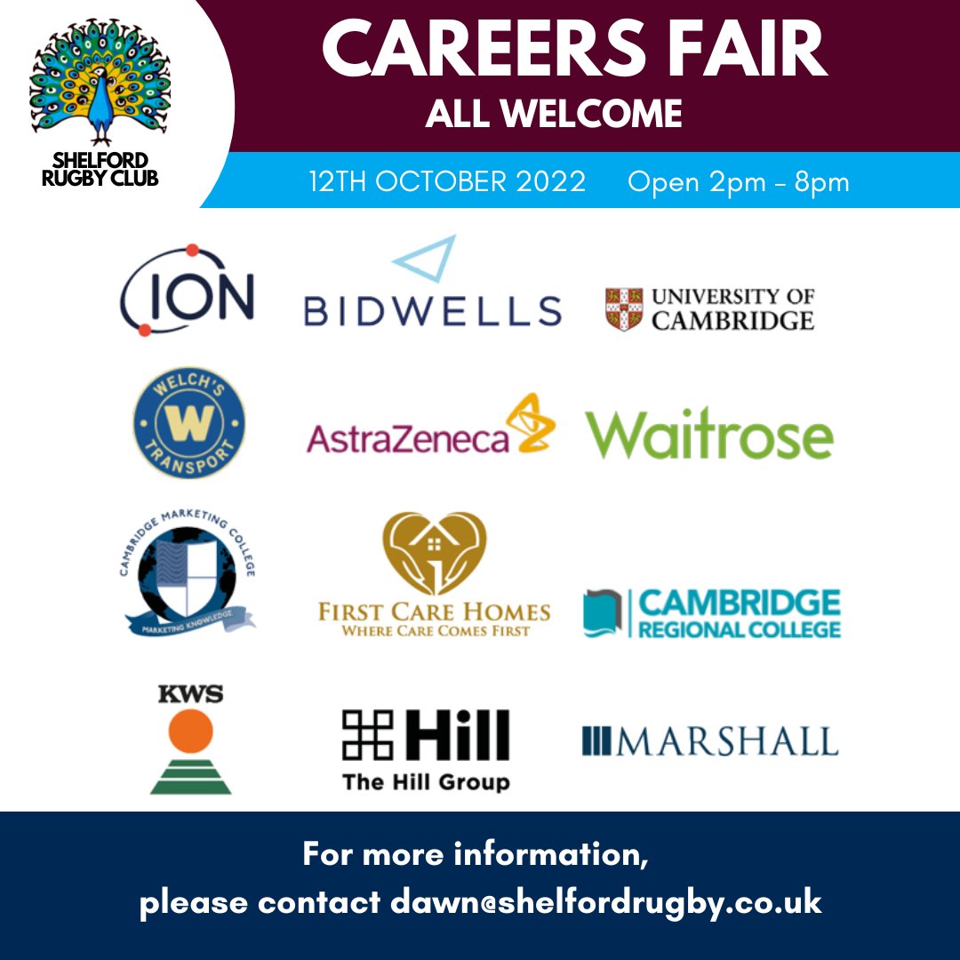 Are you looking for a first job or a new job? Our Career's Fair on Wednesday 12th October from 2pm-8pm, will be an opportunity to meet some of the leading local businesses and hear more about career opportunities. 

We hope to see you then!

#CareersCambridge #GreatShelford