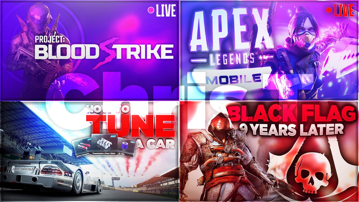 ctokely02's tweet photo. Some of my recent YouTube and Twitch thumbnail work!

DM if you want to work (offering FREE trials to all content creators)

(Apologies for the watermark)

#youtubechannel #graphicsdesign #twitchstreamer #thumbnail #thumbnaildesign #youtubethumbnail https://t.co/4jIc4HIDEj