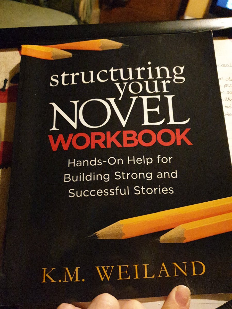 TheCopySlayer's tweet image. Planning for #nanowrimo2022 with @KMWeiland's work book. #amwritingfantasy