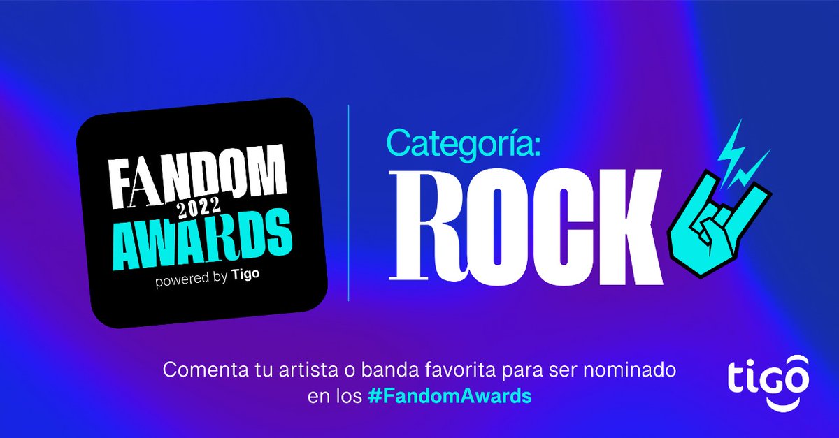 Tigo_GT's tweet photo. #SigueLaMúsica
🔵 Así que responde a este tweet con el nombre grupo, artista o fandom de rock favorito, para que sean nominados en los #FandomAwards2022.
Se vale comentar artistas nacionales como #BohemiaSuburbana, #VientoEnContra, #ElClubo, #AluxNahual... ¡Tú propones! https://t.co/YCzbcMw2lm