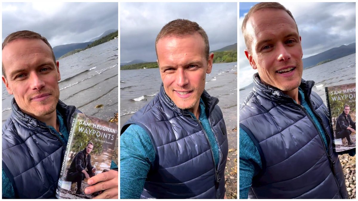 Cutie!😍🔥
So proud of his book!🥰 Can't wait to read it!❤️
#SamHeughan #Waypoints