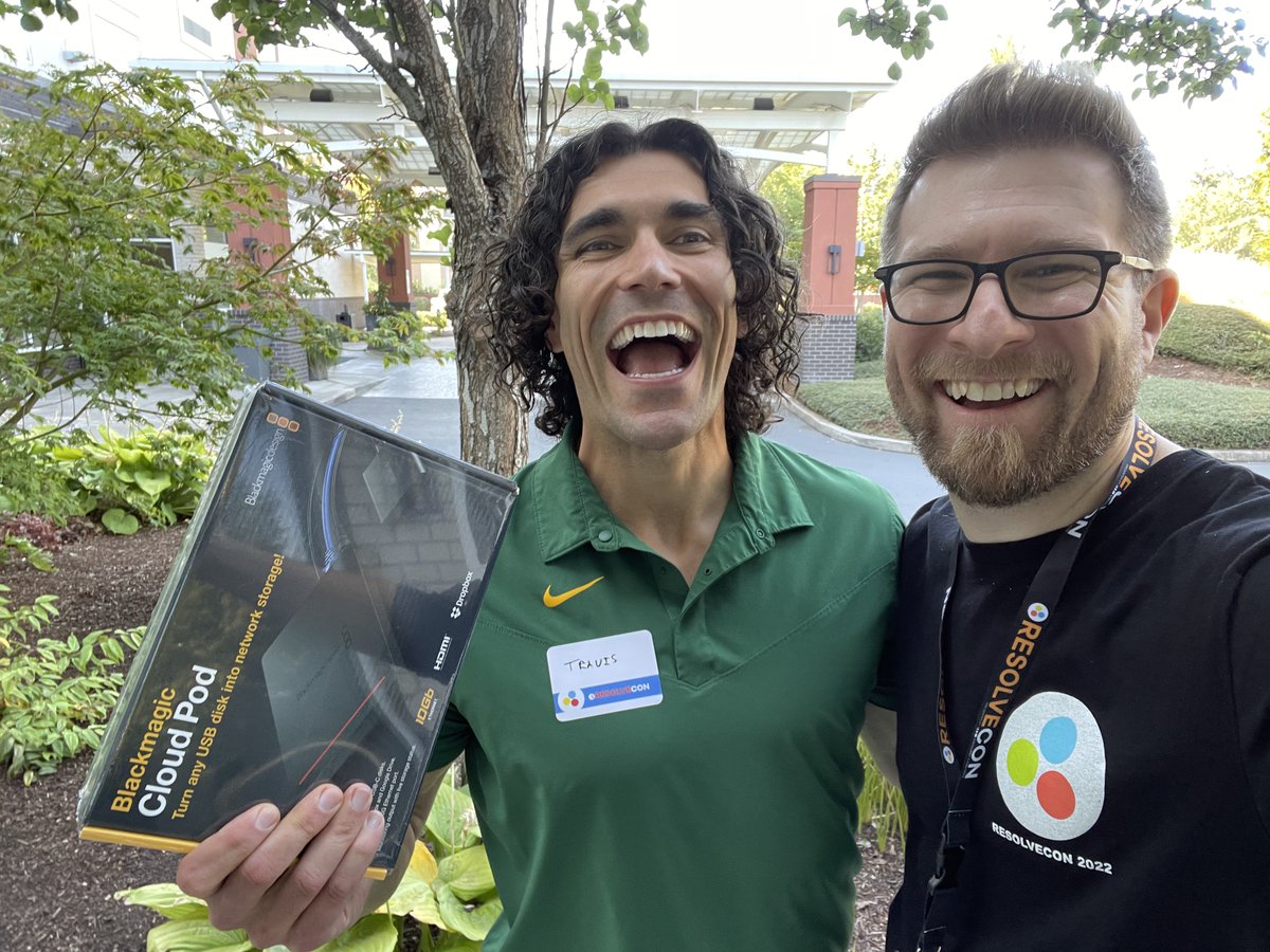 The Lucky winner of the <a href="/Blackmagic_News/">Blackmagic Design</a>  giveaway yesterday!

Still have some goodies for our online audiences too 👀
youtube.com/watch?v=GatBfh…