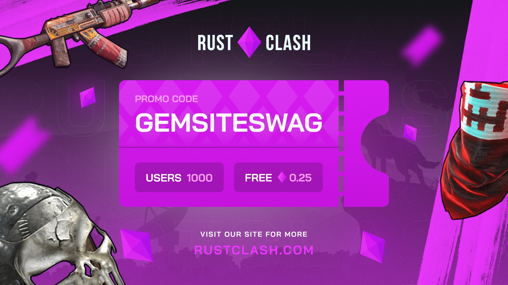 RustClash on Twitter "💎Promo code drop💎 https//t.co/wOSZKiZipv https