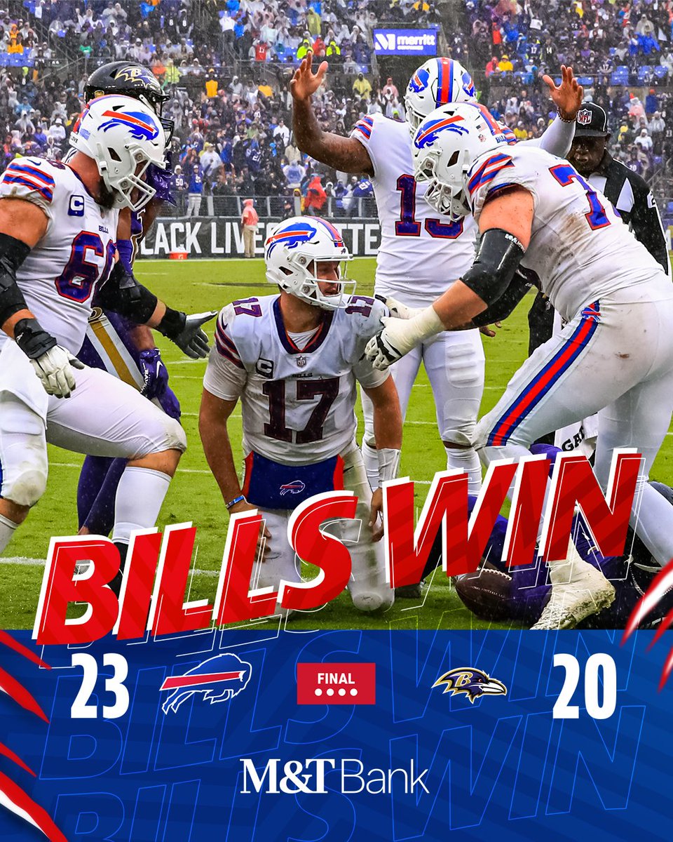 COMEBACK COMPLETE ‼️

#BUFvsBAL | #BillsMafia