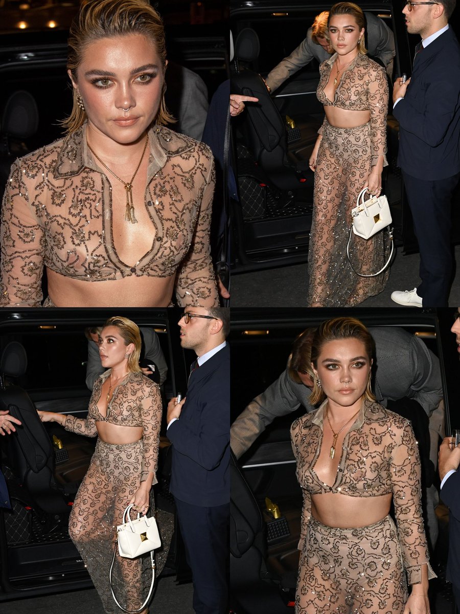 florence pugh for the valentino after party in paris