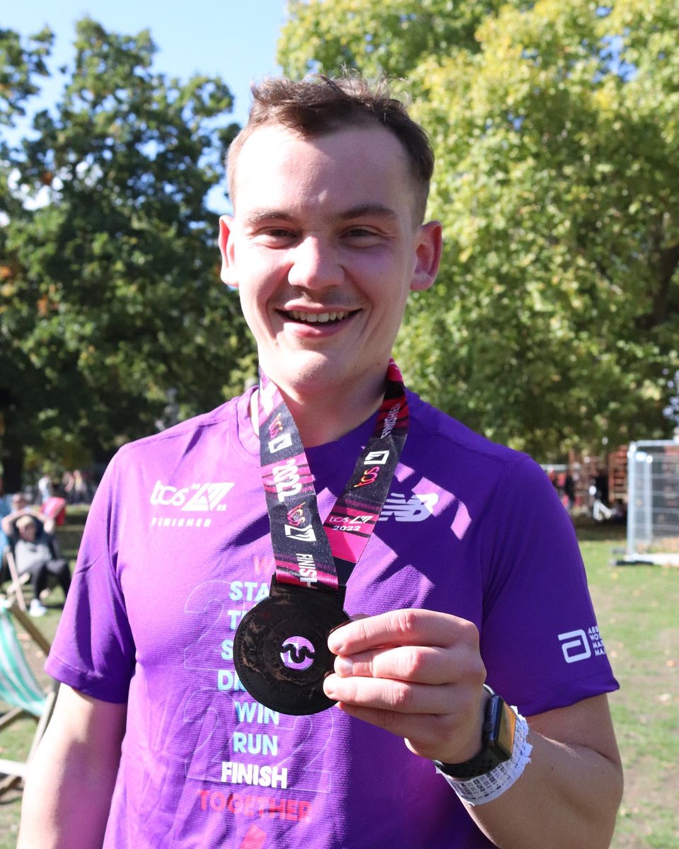 lynne_worrell's tweet photo. Boy wonder only went and done it #LondonMarathon #charlescasella https://t.co/DfxBoemjEq