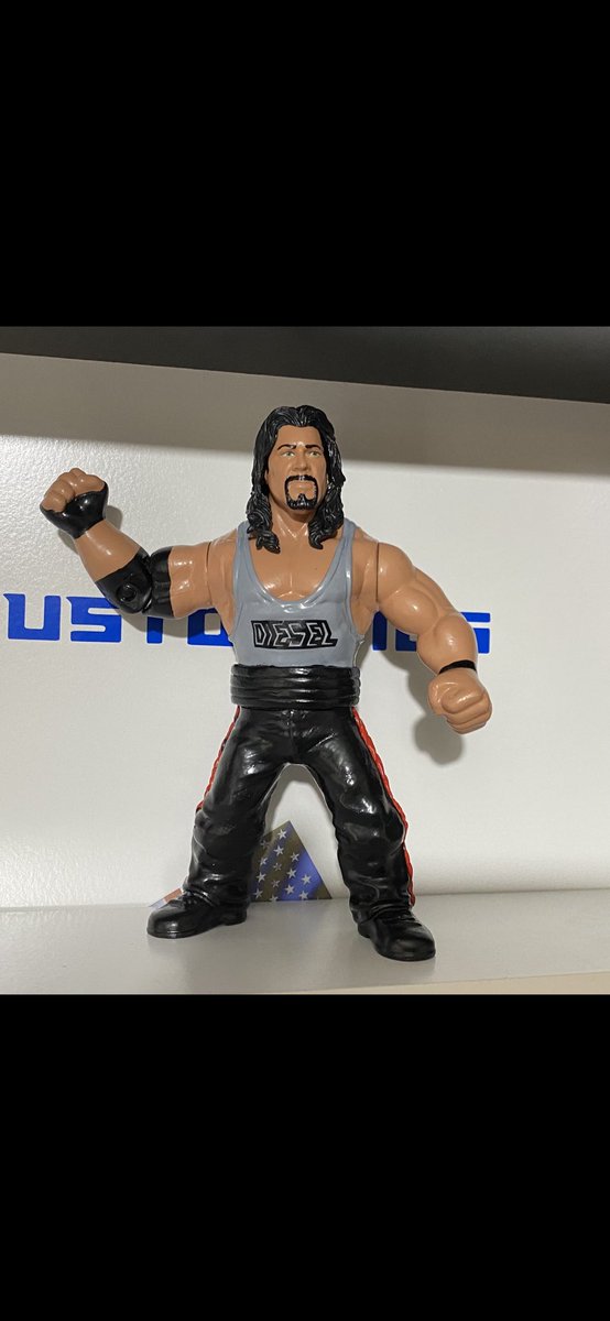 uk_wwf's tweet photo. Diesel Retro completed 

This is made using the torso of a basic Mattel! Had to sculpt the wraps to make it look to scale 

https://t.co/TY8TQJZNcg

@Mattel @RealKevinNash #wwe #wcw #retro #custom #retro https://t.co/Ot8LNujlPW
