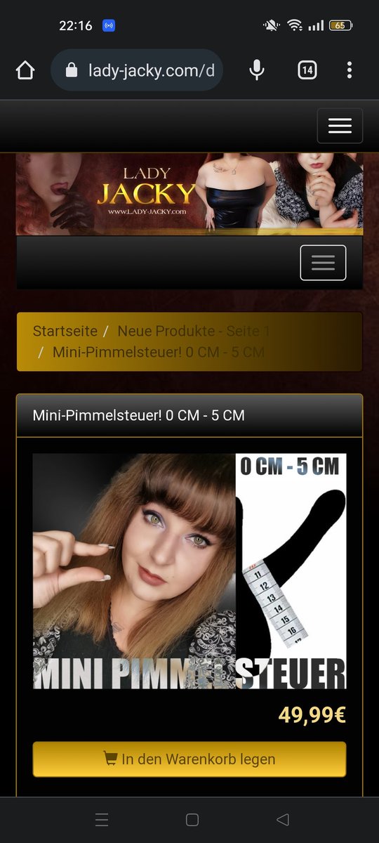 jacky_herrin's tweet photo. Ich liebe es wenn es Einsichtige Sklaven gibt die auf meiner Homepage ihre Loserpimmelsteuer
bei ihrer goddess absetzen 😈🤣 Dieser Kampfstachel spielt einfach in der letzten Pimmel Liga mit 🤣

https://t.co/wy01fqSbiV
Herrin Domina Göttin Mistress goddess Worship brainfuck bbw https://t.co/IKytnfhPQr