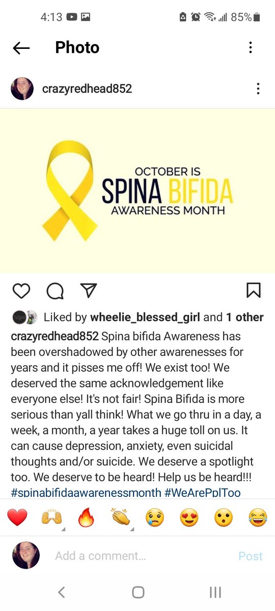 CrazyAshRed's tweet photo. Retweet this until it can't be retweeted anymore! #SpinaBifidaAwareness #WeExistToo #DoneBeingOvershadowed #HelpUsBeHeard https://t.co/rSNXcHiMc6