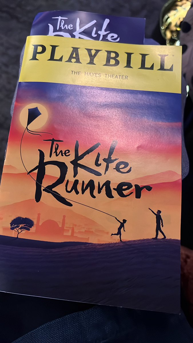 Lesson to us parents: ‘Children aren't coloring books. You don't get to fill them with your favourite colours’ - Khaled Hosseini The Kite Runner on #Broadway theatre The saddest theatre piece I have ever watched - A Tragedy 😭 @kiterunnerbway