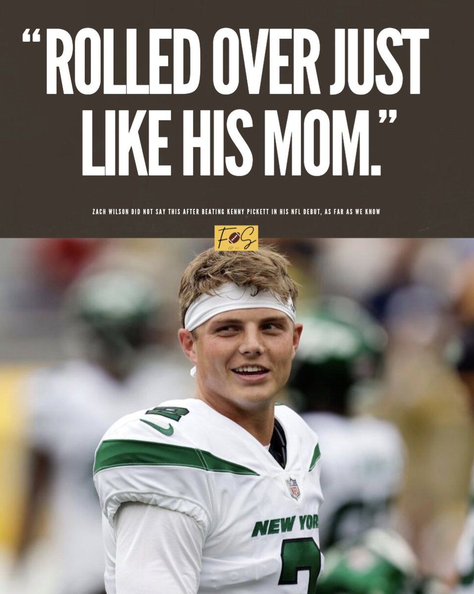 thomas scobie on Twitter "RT NFLonFAX Zach Wilson on beating Kenny