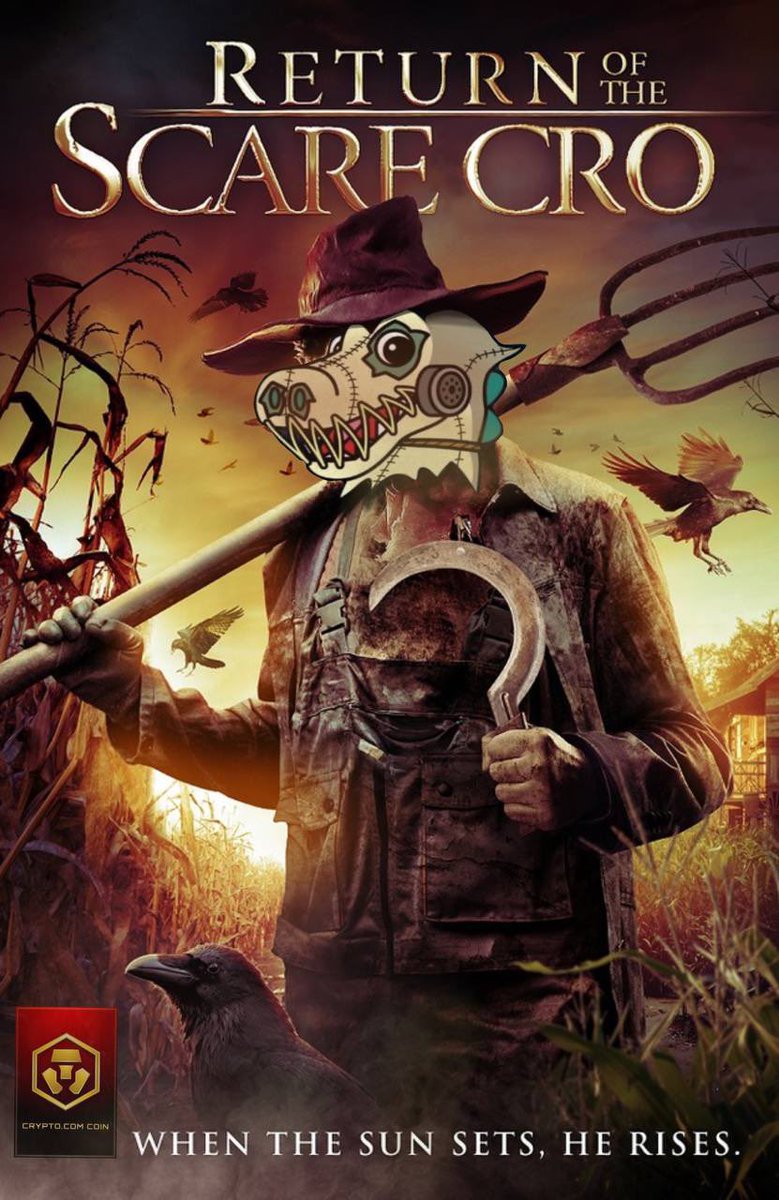 Welcome to October🎃

Where all that goes bump in the night comes to life👻

When all the Ghouls and Goblins come out to play🤡

<a href="/ScareCROcoin/">ScareCRO</a> is just gearing up for the #FrightSociety and all that it offers 

RaceToEarn
#Cro Rewards
Talented Community
Devoted Team

#CroFam #NFT