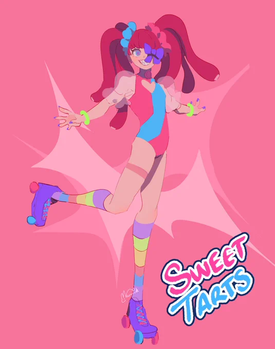 Day 2: Candy  A character based on my favorite candies#peachycharactober22 
