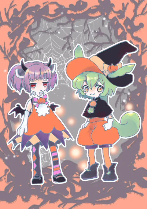 #ずんだもん#東北きりたん10月はハロウィン絵月間 