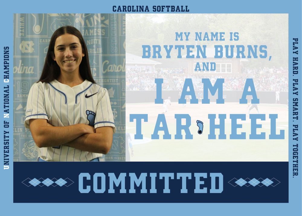 brytenburns's tweet photo. It's a great day to be a Tar Heel!! #GoHeels @UNCSoftball @UNCCoachPapa @fale_aviu @Cbarcl2 @prestonlong_20 @GoHeels @TexasGlory @16uGloryNaudin @CSA_Athletes @NDNSsoftball @hachiesports https://t.co/zyiv4DMOYx