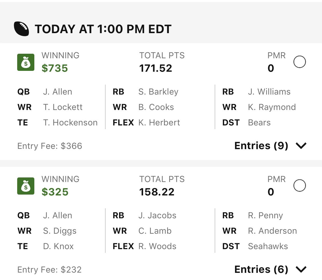 alliance_dfs's tweet photo. 🏈🏆#AllianceNFL WEEK 4 WIN 🏆🏈

🏈 DK Cash Finishes Top 10%

🏈 FD CASH Top 5% ✅

🏈 3-1 on both sites w/ 3 Top 5-10% Ws

🏈 3 Seasons straight O75% win rate💰

To join the Alliance NFL Team👇🏼
https://t.co/5fPDAxxOvY

🚨 Join our FREE Discord  - link in bio! https://t.co/30O7F8lpCo