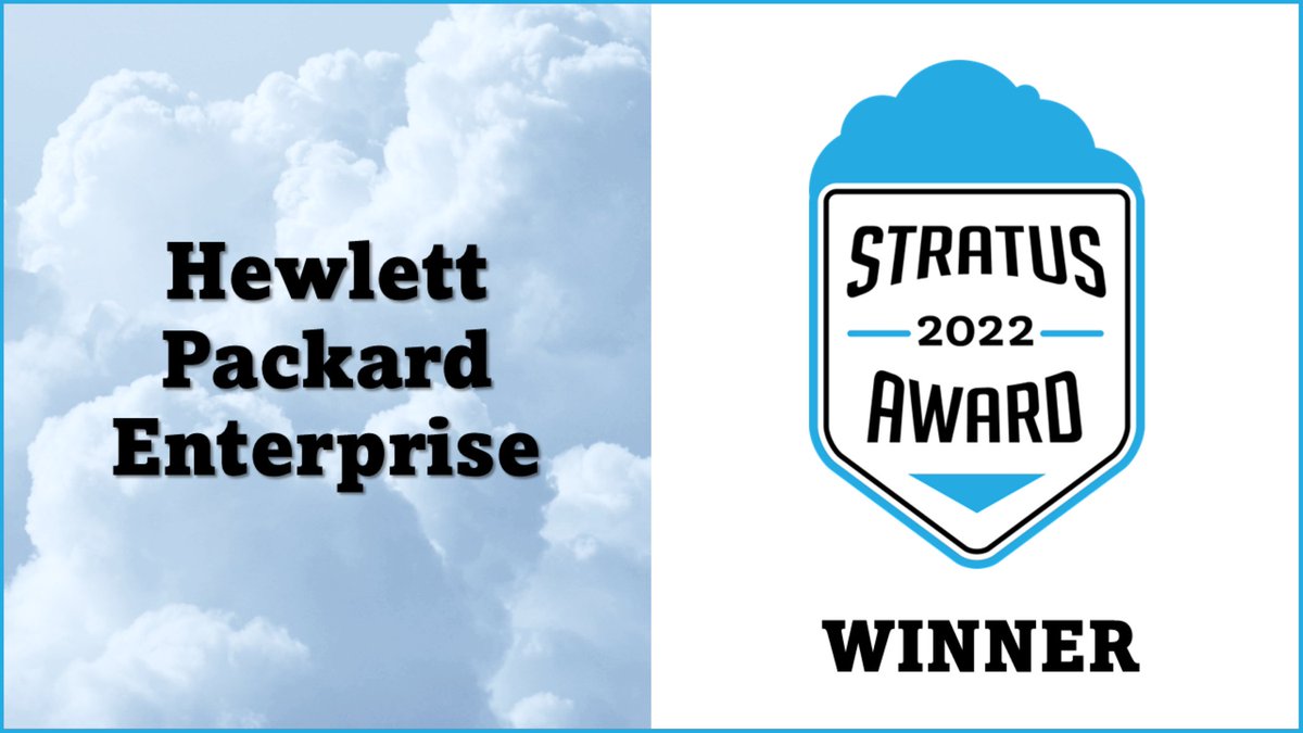 nghc's tweet photo. '@HPE recognized as #HybridCloud Leader with 2022 Stratus Award for Cloud Computing' https://t.co/eTPhBJy4LM https://t.co/57ZzZhMAlP