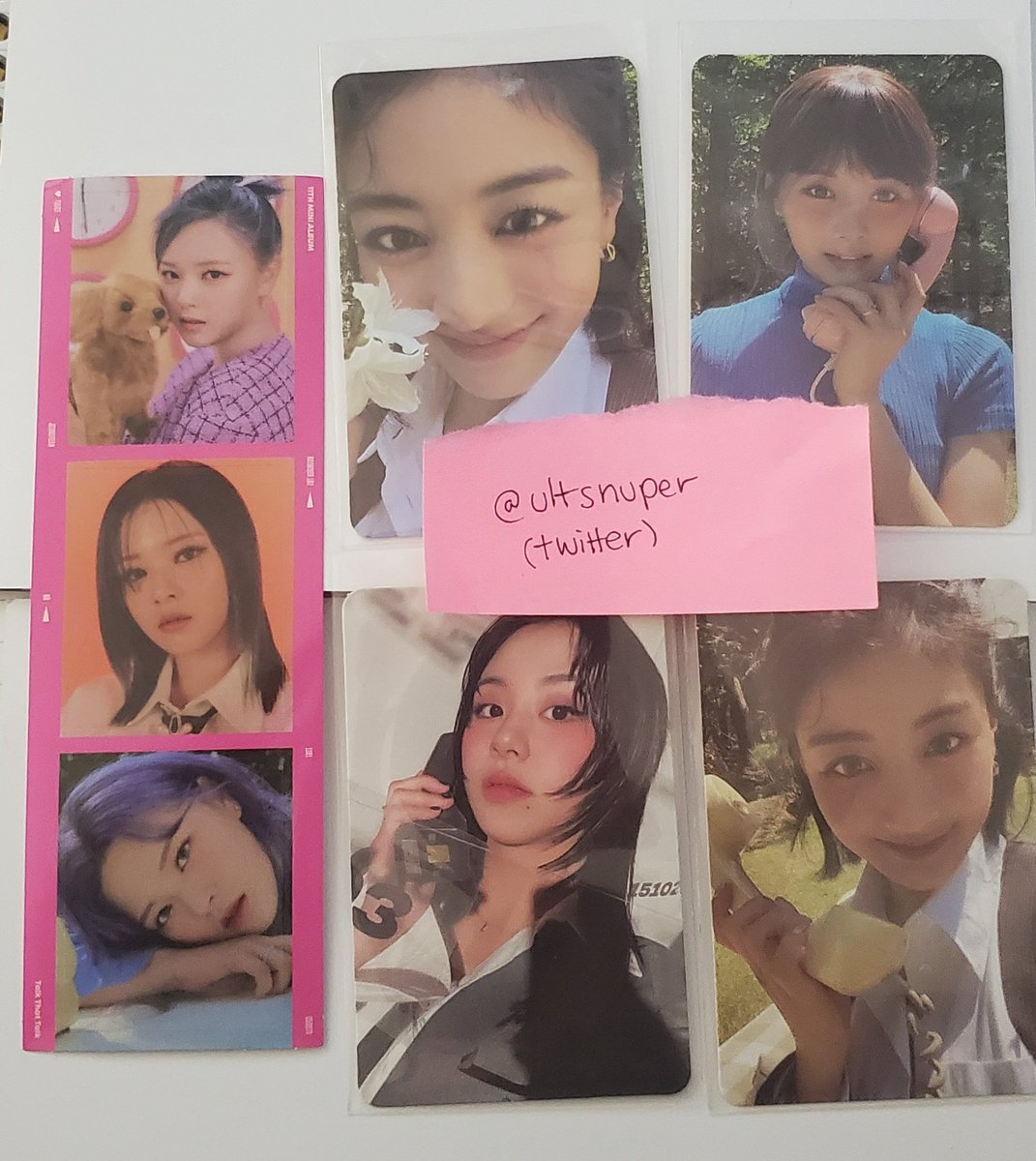 ultsnuper's tweet photo. WTT: Twice Between 1&amp;2 photocards

Have: Jihyo (2), Tzuyu, Chaeyoung pc + Jeongyeon polaroid stickers

Want: Mina (crossword, Polaroid pc, or regular pc) 

USA preferred https://t.co/25wgUA1iG3