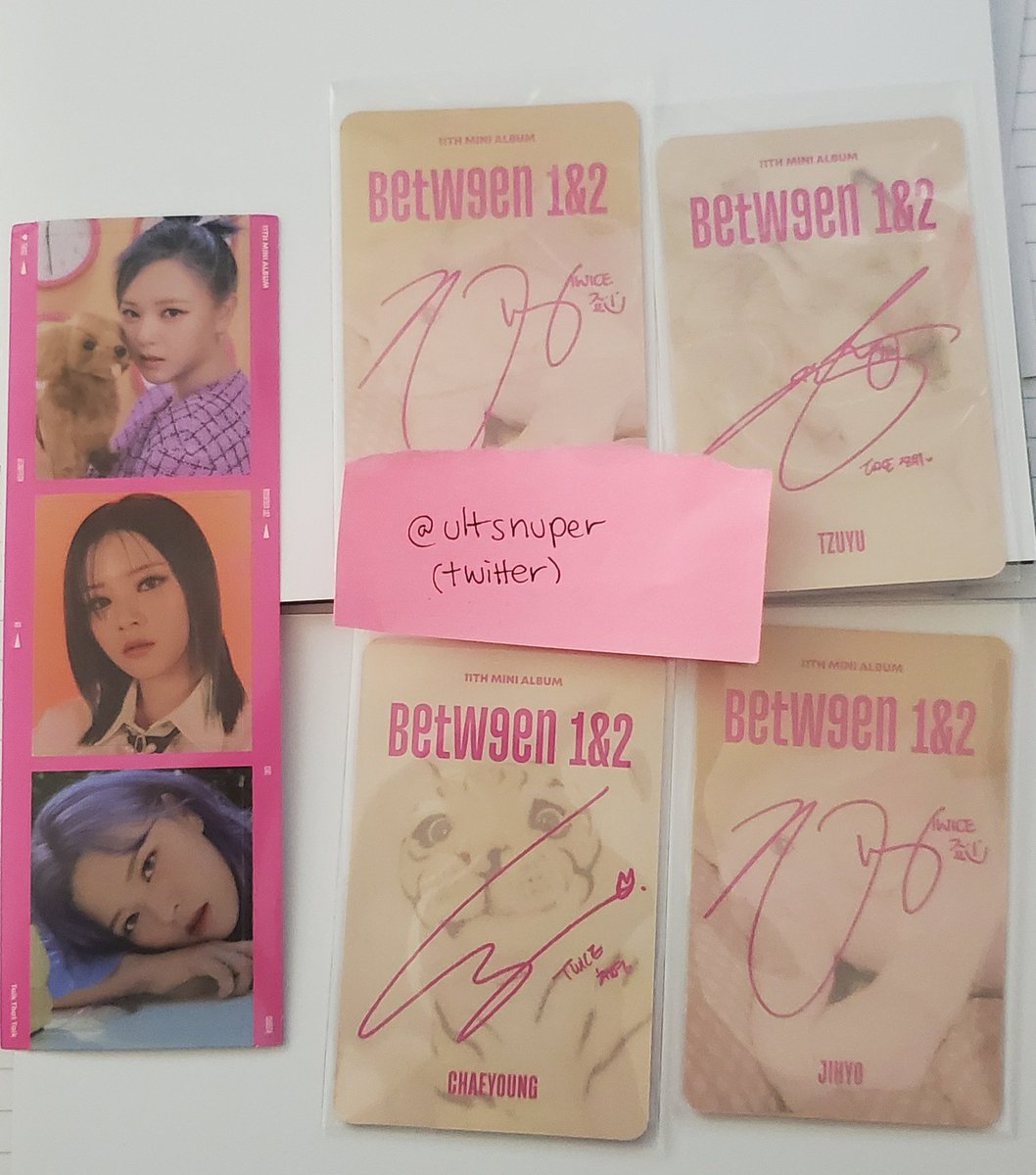 ultsnuper's tweet photo. WTT: Twice Between 1&amp;2 photocards

Have: Jihyo (2), Tzuyu, Chaeyoung pc + Jeongyeon polaroid stickers

Want: Mina (crossword, Polaroid pc, or regular pc) 

USA preferred https://t.co/25wgUA1iG3