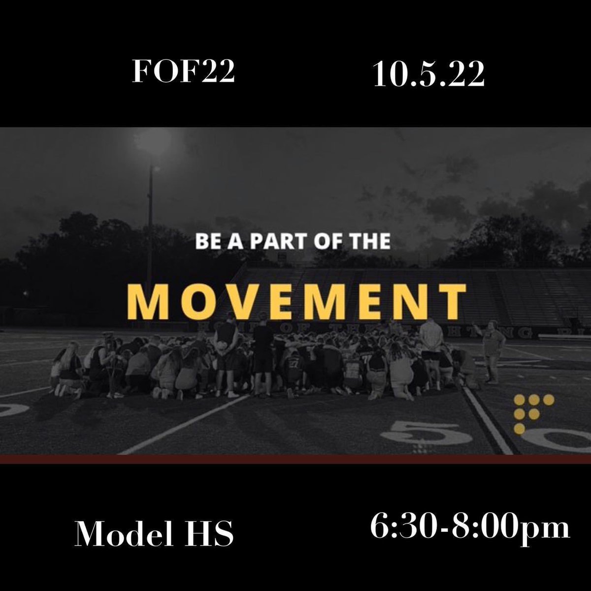 Can’t wait to see the <a href="/ArmucheeHigh/">Armuchee High School</a> Tribe on Wednesday at Fields of Faith!