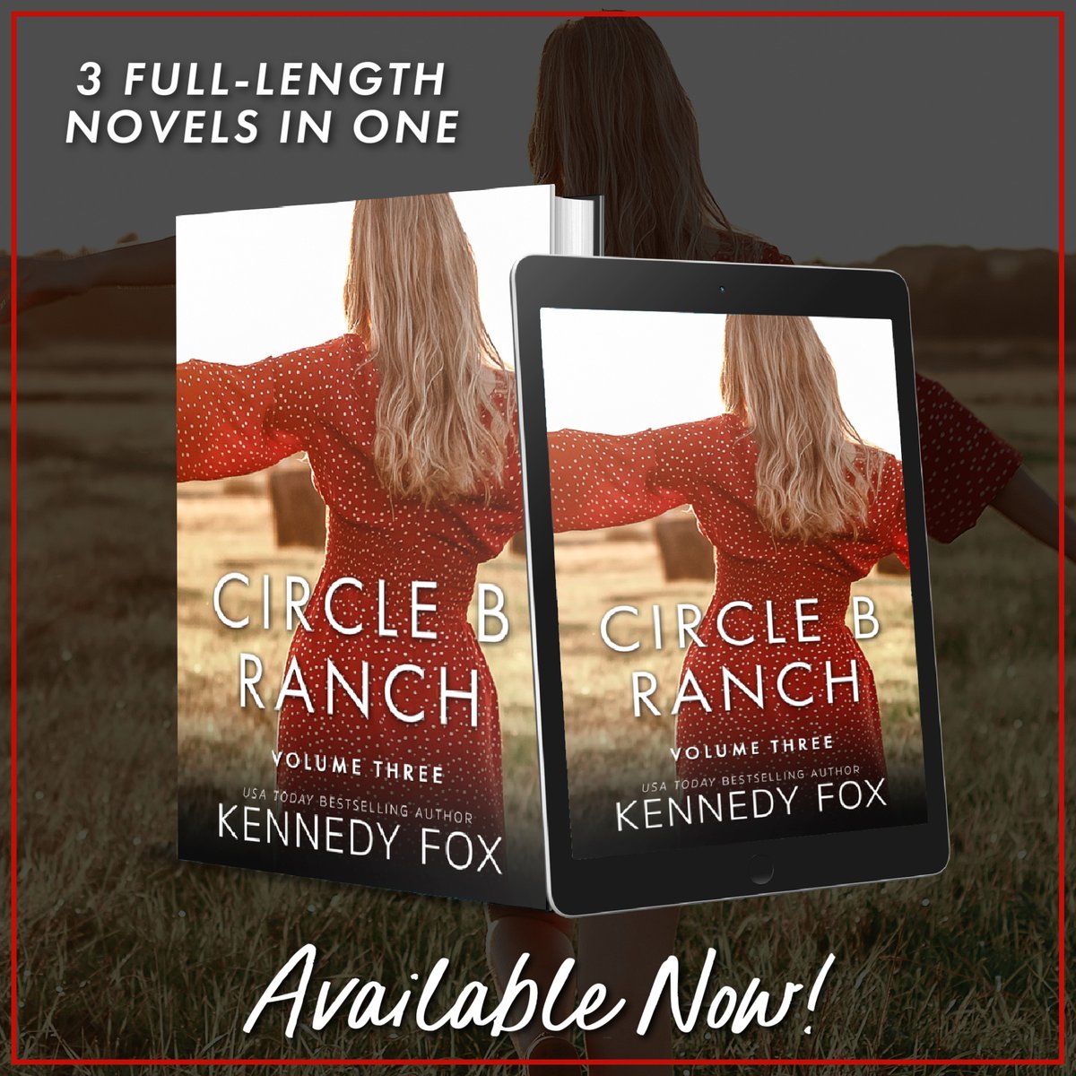#NOWAVAILABLE! Grab the 𝐂𝐈𝐑𝐂𝐋𝐄 𝐁 𝐑𝐀𝐍𝐂𝐇 volume 3 by <a href="/kennedyfoxbooks/">Kennedy Fox</a> &amp; get 3 full-length novels in the series
All #smalltownromance that can be read as standalones.
Grab it here geni.us/CBRVol3
#friendstolovers #romancecollections #cowboyromance #westernromance