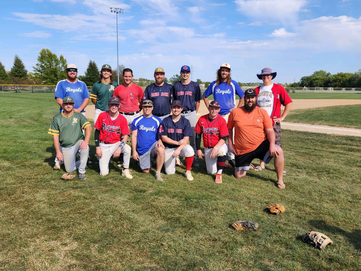 OMABaseball's tweet photo. The winning team in the all star game. Team was made up of Red Sox/Royals/A's/Braves https://t.co/C09bCg61Fd