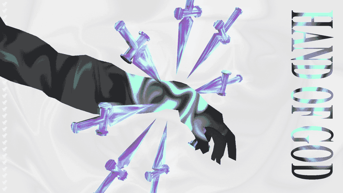 virtual_winter's tweet photo. hand of god - @sorathdev fanart https://t.co/cu7QEuZQNp